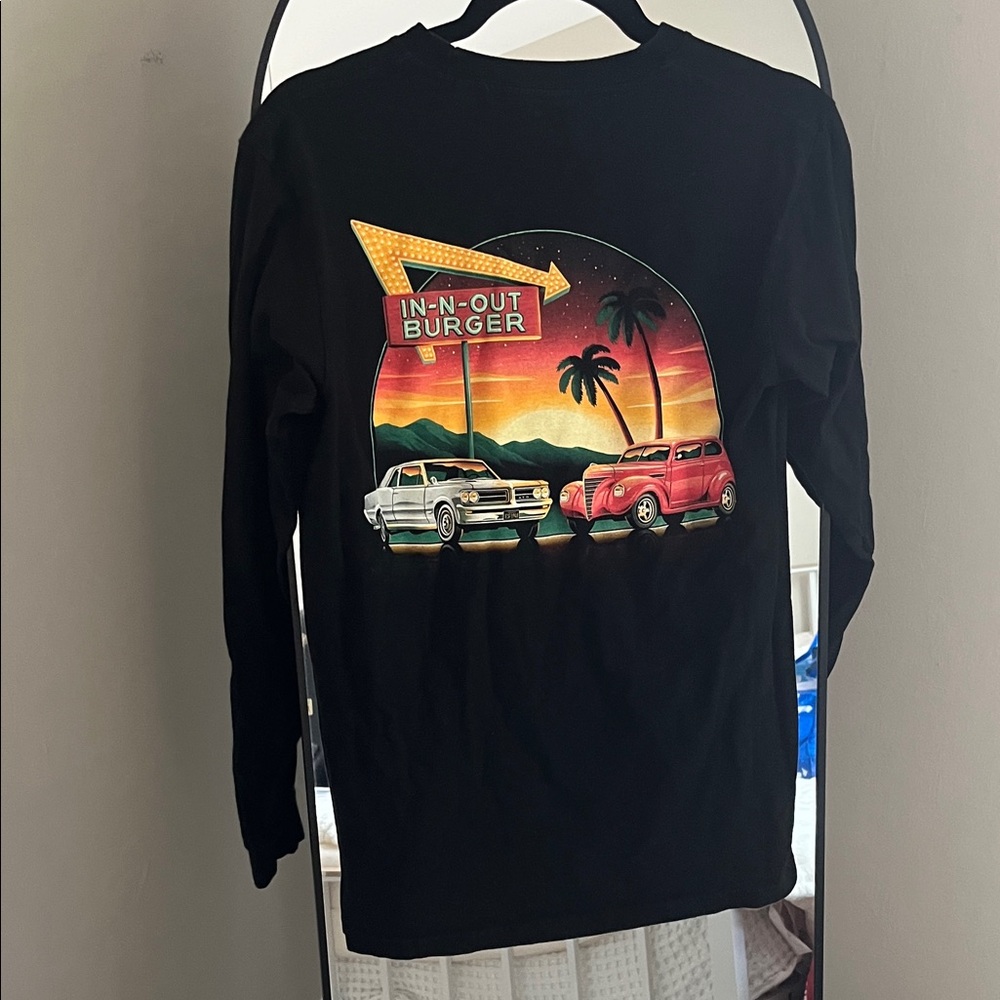 In-n-out California  Black Long Sleeve Shirt